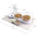 NATRUTH Cat Bowls Gravity Water & Double Food Triple Bowls Set with Mat & Spoon - Ideal for Wet/Dry Feeding - Grey - Buy Online on SooperMarket.com
