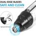USB Rechargeable Nose & Ear Hair Trimmer Electric Eyebrow Groomer with Light | Perfect for Home & Travel - Buy Online on SooperMarket.com