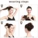 BARSDAR 100% Human Hair Scrunchie in 1B#-Black - Curly Messy Bun Hairpiece for Women & Kids - Updo Chignons - 5.1 inch - Buy Online on SooperMarket.com