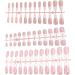 Press On Nails 10 Sheets Color Long Press On Nails With White Edge 12 Size Full Cover Stick On Nails Simple Style False Nails For Women Girls Nail Art Style3 - Buy Online on SooperMarket.com
