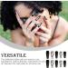 Dajidafu 1 Set French Tip Press on Nails Frosted Manicure Artificial Fingernails Matte Decals Wraps Full Cover Salon DIY - Buy Online on SooperMarket.com