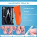 Orelex Nail Scissors - Professional Stainless Steel Nail Cutters for Thick Nails with Ergonomic Grip & Nail File | International Shipping Available - Buy Online on SooperMarket.com
