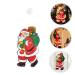 GANAZONO Santa Claus Figurine 1Pc Christmas Santa Claus Suction Cup Lamp Showcase LED Light Festival Supply Santa Claus Lamp