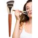 Teksome Foundation Makeup Brush | Wooden Handle Concealer Brush - Professional Contour Brush for Liquid Cream Powder Blending Buffing - Buy Online on SooperMarket.com