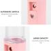 Baluue 1pc Humidifier Face Steamer Mini USB Mini Face Steamer Handheld Spray Device Makeup Device Abs Pink 11.5X3CM - Buy Online on SooperMarket.com