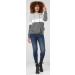 Happy Mama Nursing Hoodie - Women's Breastfeeding Maternity Top - 503p 16 Light Grey Melange/White/Graphite - Buy Online on SooperMarket.com