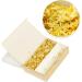 KINGBOOM 24K Edible Gold Leaf Flakes 200mg - Genuine Gold for Cakes, Drinks, Nails - Decorate in Style! - Buy Online on SooperMarket.com