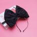 Minkissy Huge Bow Headband Candy Colored Hair Hoop Party Props Lovely Large Bowknot Hairband Party Props for Woman Girl(Black) - Buy Online on SooperMarket.com