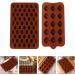 HOMSFOU 8 Pcs Chocolate Mold Cookie Baking Candy Making Molds Maple Leaf Mold Silicone Chocolate Rose Chocolate Silicone Cookie Mini Semi Sphere Silicone Mold 3D Chewing Gum Spherical 18.5X11CMx4pcs Light Brown 1x4pcs - Buy Online on SooperMarket.com