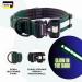 Teamwalk Premium Dog Collar - Adjustable Soft with Magnetic Handle & Light Strip | AirTag Bag Included | Robust Buckle | Forest Green | Size M (4cm) - Buy Online on SooperMarket.com