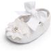 TMEOG 2 x Toddler Flower Shoes with Headband | Non-Slip Soft Baby Girl Shoes for Special Occasions | Size 12-18 Months | Christening, Wedding, Party - White - Buy Online on SooperMarket.com