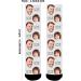 Personalized Photo Socks for Men & Women - Custom Aolun Black & Gray Socks - Perfect Couple Gift S/M Size - Buy Online on SooperMarket.com