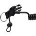 Scuba Choice Shark Coil Lanyard with Steel Snap - Black | Quick Release Buckles - Buy Online on SooperMarket.com