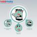KIDDIMOTO Children's Fingerless Cycling Gloves for Boys & Girls - Floral Design - Size M (4-8 Years) - Perfect Kids Bike Gloves - Buy Online on SooperMarket.com