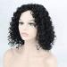 BGHJUE Lace Front Wigs - Natural Curly Human Hair Wig with Baby Hair | 38cm Black | International Shipping - Buy Online on SooperMarket.com