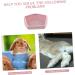 CORHAD Rabbit Toilet Pet Toilet Supply Triangle Potty Trainer Pet Training Toilet Pet Potty Ceramics Pink 30X26X12.5cm Pink - Buy Online on SooperMarket.com