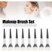 Stippling Brushes Soft Bristles Flat Top Ergonomic Handle 8 Piece Makeup Brush Set for Liquid Foundation - Buy Online on SooperMarket.com