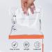 ECOHUB Airport Security Liquids Bag 20x20cm (2 pcs) - Airline Approved Clear Toiletry Bag for Travel - Orange with Carrying Handle - Buy Online on SooperMarket.com
