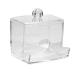 Atyhao cotton swab box practical cotton swab q-tip make-up storage box organizer cosmetic transparent holder cover with lid