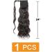 Prinfantasy Long Wavy Ponytail Extension - 24 inch Synthetic Hairpiece for Women/Girls | Curly Clip-in Wrap Around Hair Ponytail MW123 - Buy Online on SooperMarket.com