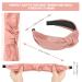 6 PCS Welltop Wide PU Leather Knotted Headbands for Women - Fashionable Non-Slip Hair Accessories for Girls - Buy Online on SooperMarket.com