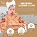 Yum Yum's Waterproof Silicone Baby Bibs with Long Sleeves | Coverall Bib for Infant Weaning | Panda Paws Design | 6-12 Months | Toddler Apron - Buy Online on SooperMarket.com