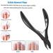 FERYES 1/2 Jaw Cuticle Cutters - Professional Stainless Steel Nail Cuticle Clippers in Black - Buy Online on SooperMarket.com