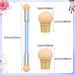 Greoer Double Head Nail Art Sponge Brush Applicator Set - Blue | 4 Replacement Heads | Ombre Nail Design Accessories for UV Gel and False Nails - Buy Online on SooperMarket.com
