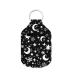 Dreaweet Portable Hand Sanitizer Holder & Chapstick Holder Keychain Travel Size Mini Sanitizer Holders Keychain Moon Star