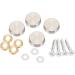 KVSERT 16 mm Stainless Steel Mirror Screw Cap (48 Pieces) - Buy Online on SooperMarket.com