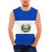 CHINEIN Mens Basic Solid Tank Top Jersey Casual Shirts Boys El Salvador Flag Small White