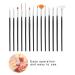 15pcs Painting Brush Set - DIY Nail Art Manicure Tools for Detailed Dotting & Line Drawing - International Shipping Available - Buy Online on SooperMarket.com