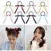 Limtula 2pieces Colorful Ribbon Bowknot Hair Scrunchies Elastic Hair Ropes Ponytail Holder Festival Woman Hair Supplies Black - Buy Online on SooperMarket.com