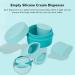 Verdant Touch Empty Silicone Cream Jar Travel Silicone Makeup Container Refillable Portable Cream Jar Blue - Buy Online on SooperMarket.com