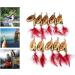 10PCS Spinner Lures Metal Bait Sequins Spinner Fishing Lures Fishing Lures Fishing Accessories Fishing Spinners Lifelike Fishing Bait Crankbaits Set for Outdoor Fishing Red - Buy Online on SooperMarket.com
