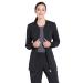 Cherokee Zip Front Womens Scrub Jacket 4-way Stretch with Lightweight Superior Performance and Comfort Infinity CK370A XL Black