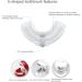 Kids U-Shaped Toothbrush - Cartoon Bear Shape - Food Grade Soft Silicone Brush Head 360 Oral Teeth Cleaning Design for Toddlers and Children White - Buy Online on SooperMarket.com