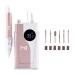 M - Ying Yang Brushless Nail Drill - 35K RPM Wireless Powerhouse 85w Aluminum Alloy Shell Ultra Quiet Operation for Smooth Precision Nail Art (Rose Gold)
