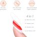 Foyute Semi Cured Gel Nail Strips 20 Pcs Soft Self-Adhesive Gel Nail Polish Wraps Sticker for Salon-Quality Manicure Set Long Lasting Easy to Apply & Remove Nail File & Wooden Stick (Smudge rainbow) - Buy Online on SooperMarket.com
