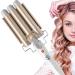 3 barrels of wave iron 25mm curling iron 3 rods with adjustable temperature well iron fast heating Large shaft for long/short hair hair styling tool gold