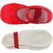 iCKER Girls Pink Satin Ballet Dance Shoes Split Sole - Size 10 Toddler Red - Buy Online on SooperMarket.com