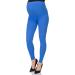 Softsail Maternity Leggings - Royal Blue | Over Bump Belly Support | High Waisted Stretchy Cotton Pants for Pregnancy | Maternity Clothes - Buy Online on SooperMarket.com