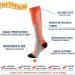 Wetopkim Compression Socks 2-Pack for Athletic Running, Flight, Travel - Orange/Green, Large-X-Large - Unisex - Buy Online on SooperMarket.com
