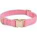 YUDOTE Ultra-Soft Cotton Dog Collar for Large Dogs with Sensitive Skin - Pink L (1 Pack) | Ideal for Comfort & Style - Buy Online on SooperMarket.com