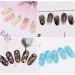 HQdeal Nail Art Studs 3D Decorations Gold Star Moon Sun Heart Beads - 800 pcs - Buy Online on SooperMarket.com