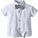AmzBarley Baby Boys Formal Tuxedo Romper with Bowtie- Black 3-4 Years - Buy Online on SooperMarket.com