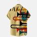 HDDK Men's Casual Short Sleeve Hawaiian Shirt - Rainbow Vintage Jazz Print, Regular Fit Beach Top - Buy Online on SooperMarket.com