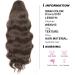 YEESHEDO Brown Long Wavy Drawstring Ponytail Hair Extension 24 Inches - Clip in Synthetic Hairpiece for Women - Buy Online on SooperMarket.com