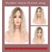 VEDAR Platinum Blonde Short Curly Ombre Wig - 12 Inch Synthetic Hair for Women #031-12 - Buy Online on SooperMarket.com