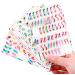 Closer 5 Sheets Blooming Flower Nails Sticker 3D Flower Water Transfer Nail Decals for Nail Art DIY Transfer Sticker - Buy Online on SooperMarket.com